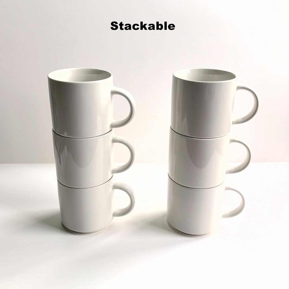 ReadStar 6PCS Stakable Pure Wh - Sublimation Mug White ulasan dan harga