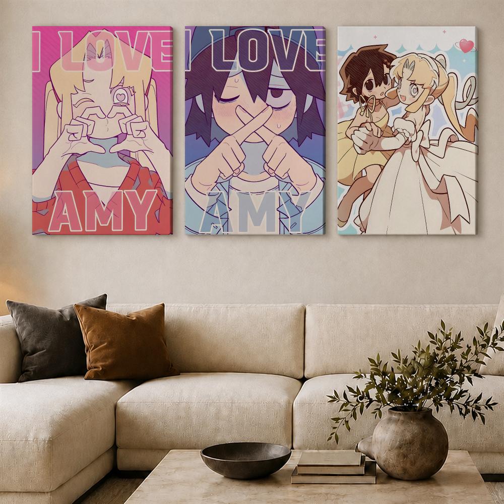 Anime I Love A-Amy Painting Ca - Canvas Wrap Ready ulasan dan harga