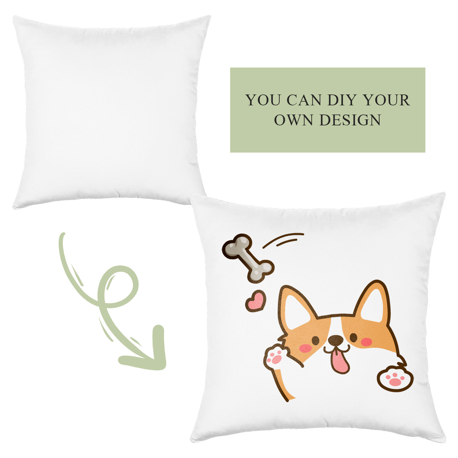 4Pcs Sublimation Pillow Covers - Pillow Cover Sublimation ulasan dan harga