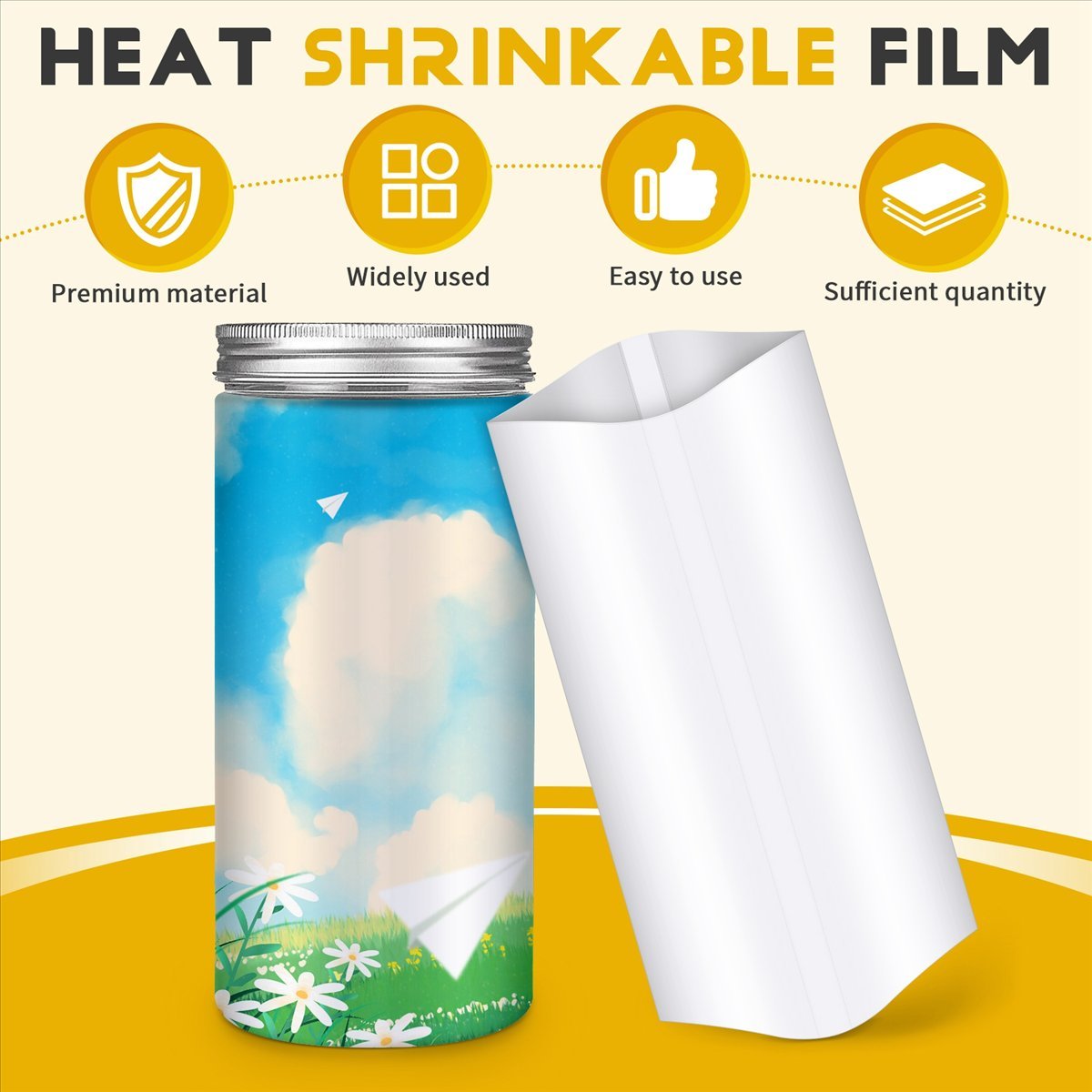 ✼70Pcs Sublimation Shrink Wrap - Sublimation Mug White ulasan dan harga