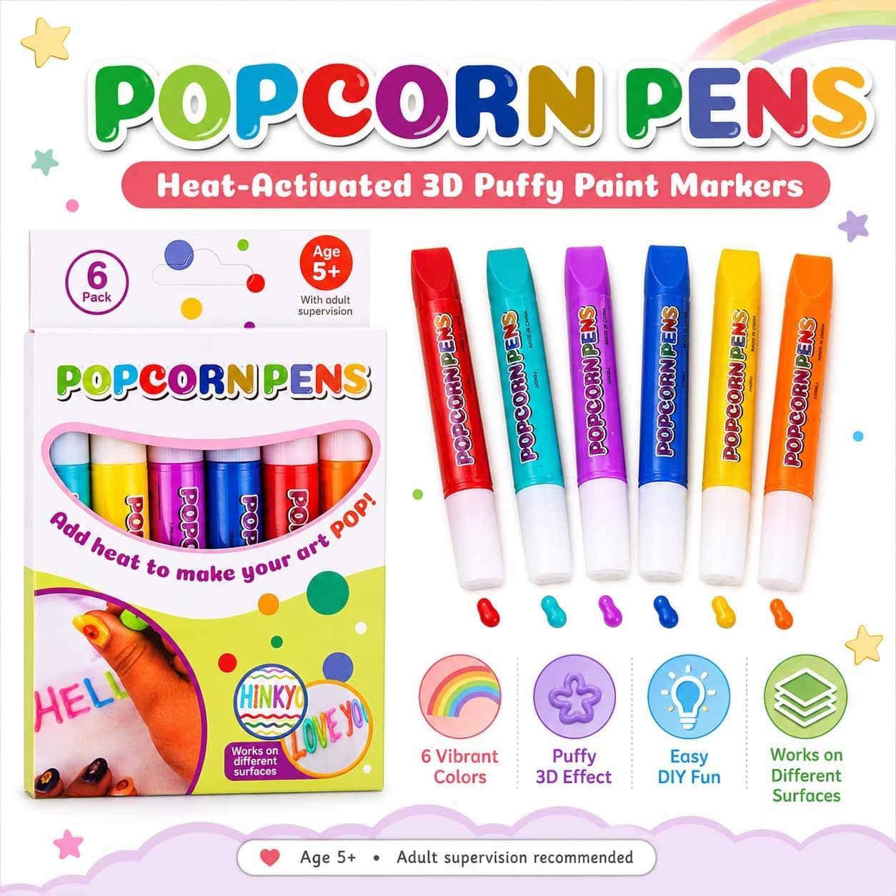 Magic Puffy Popcorn Pens 3D Pu - Copic Marker Sketch ulasan dan harga