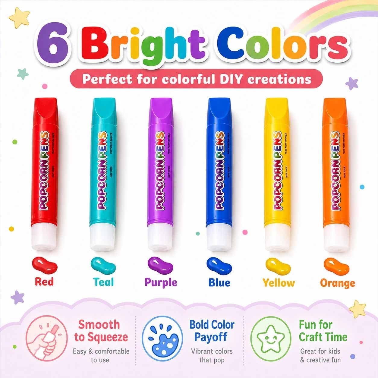 Magic Puffy Popcorn Pens 3D Pu - Copic Marker Sketch ulasan dan harga