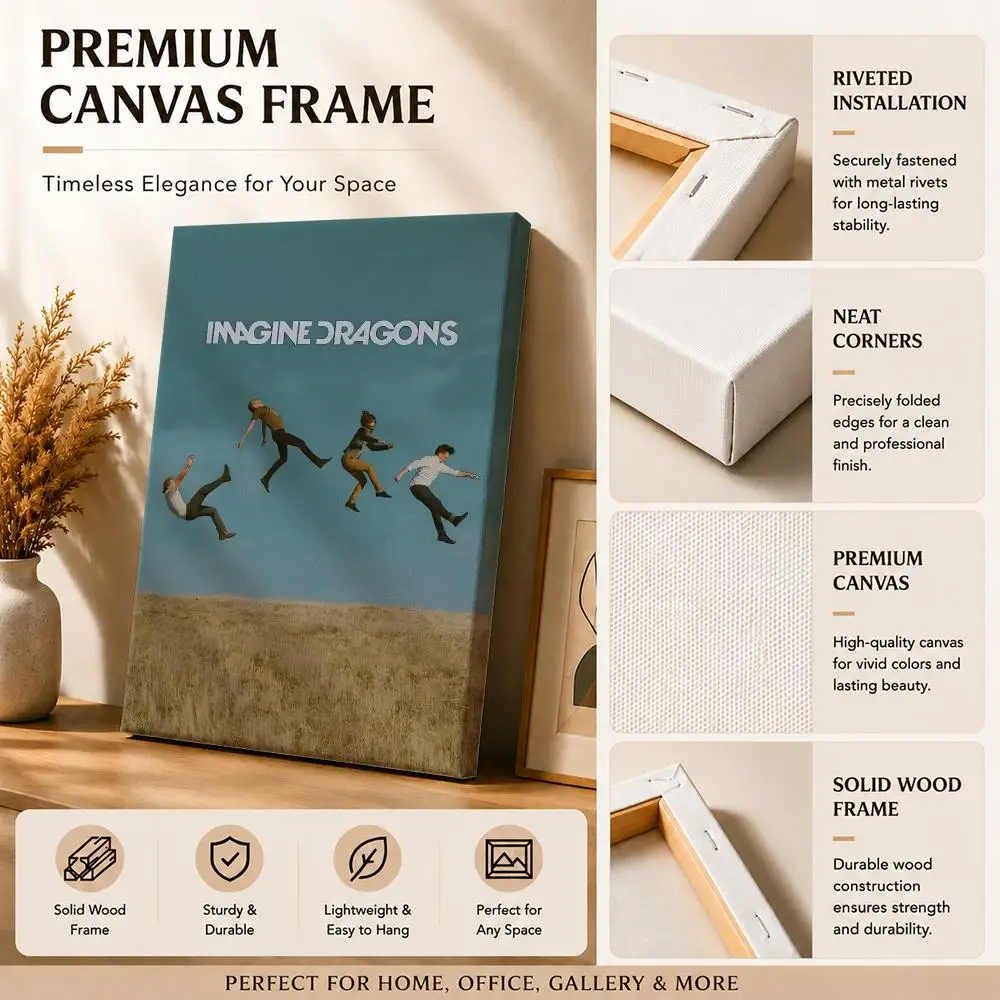 Rock Band I-imagine Dragons Pa - Canvas Wrap Ready ulasan dan harga
