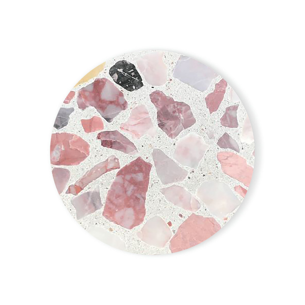 Terrazzo Marble Absorbent Coas - Ceramic Tile Blank ulasan dan harga