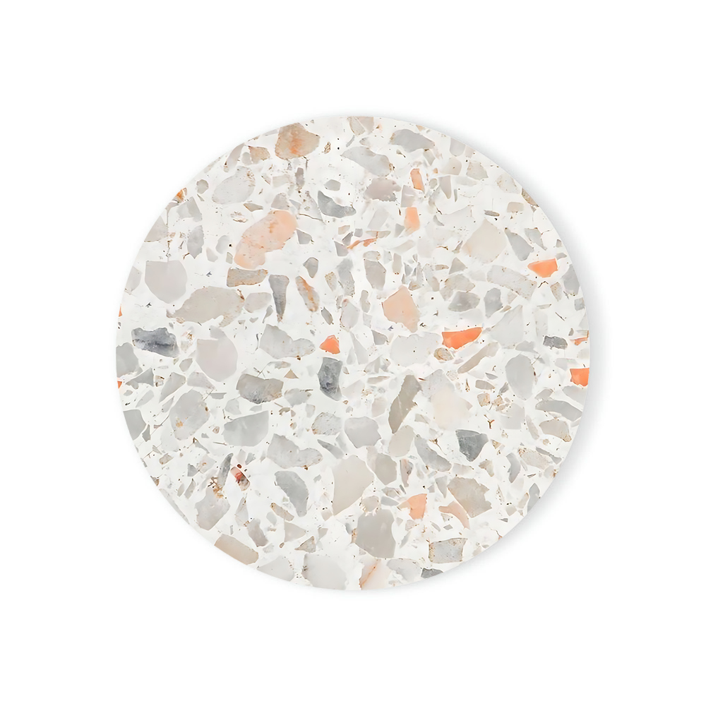 Terrazzo Marble Absorbent Coas - Ceramic Tile Blank ulasan dan harga